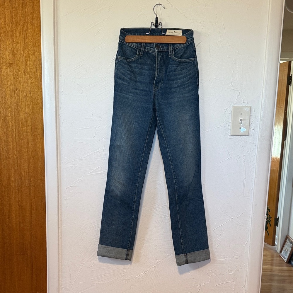 imogene + willie Dark Blue Straight Leg Jeans